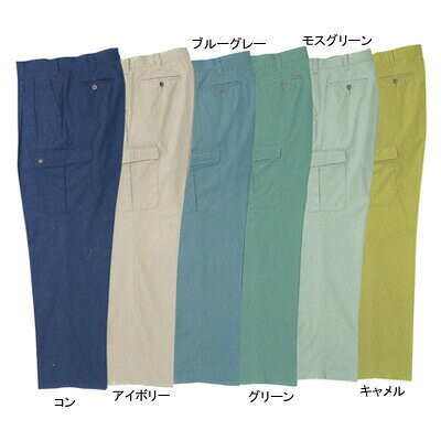 作業服 9260W70〜W100他のサイズを選ぶ●商品説明●春夏用●素材：ポリエステル65％・綿35％●JIS T8118規格適合、帯電防止素材、ソフト風合い、防縮防シワ、ネイビー系●サイズ：70（ウエスト/70、股下/80）、73（ウエスト/73、股下/80）、76（ウエスト/76、股下/80）、79（ウエスト/79、股下/80）、82（ウエスト/82、股下/80）、85（ウエスト/85、股下/80）、88（ウエスト/88、股下/80）、91（ウエスト/91、股下/80）、95（ウエスト/95、股下/80）、100（ウエスト/100、股下/80）、105（ウエスト/105、股下/80）、110（ウエスト/110、股下/80）、115（ウエスト/115、股下/80）、120（ウエスト/120、股下/80）●カラー：コン、アイボリー、ブルーグレー、グリーン、モスグリーン、キャメル●機能：ラットポケットにペン差し付商品仕様●ソフトな風合い、帯電防止などの多機能ウエア。10089260コーディネイト商品半袖ブルゾン9210長袖ブルゾン9240半袖シャツ9220長袖シャツ9230レディースジャケット9202スラックス9200レディーススラックス9204キャップ9105
