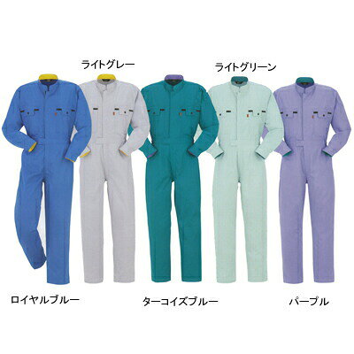 作業服 6200S〜LLXL5L〜6L他のサイズを選ぶ●●●商品説明●オールシーズン●素材：ポリエステル65％・綿35％●ツナギ服、背中ノーフォーク、ブルー系●サイズ：S（バスト/110、肩幅/46、袖丈/54、ウエスト/90、股下/69、背丈/47、標準身長/160〜165）、M（バスト/114、肩幅/48、袖丈/56、ウエスト/94、股下/72、背丈/48、標準身長/165〜170）、L（バスト/118、肩幅/50、袖丈/58、ウエスト/98、股下/75、背丈/49、標準身長/170〜175）、LL（バスト/122、肩幅/52、袖丈/60、ウエスト/102、股下/78、背丈/50、標準身長/175〜180）、XL（バスト/126、肩幅/54、袖丈/62、ウエスト/106、股下/81、背丈/51、標準身長/180〜185）、4L（バスト/130、肩幅/56、袖丈/64、ウエスト/110、股下/84、背丈/53、標準身長/185〜195）、5L（バスト/134、肩幅/58、袖丈/66、ウエスト/114、股下/87、背丈/55、標準身長/190〜200）、6L（バスト/138、肩幅/60、袖丈/68、ウエスト/118、股下/87、背丈/57、標準身長/195〜205）●カラー：ロイヤルブルー、ライトグレー、ターコイズブルー、ライトグリーン、パープル●機能：フラッププラスティックドットボタン、胸ファスナーポケット、袖口マジックテープ、ペン差し、ナイロンファスナー、脇ゴム、日本素材商品仕様●ホコリがつきにくい制電素材。10036200　