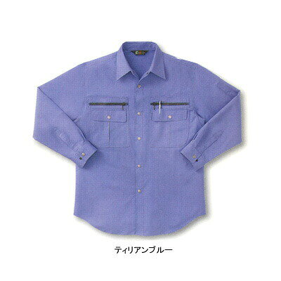 作業服 BC829XL4L〜5L他のサイズを選ぶ●● 商品説明●春夏用●素材：綿60％・ポリエステル40％●ストレッチ、帯電防止素材、ブルー系●サイズ：S（着丈/71、肩巾/44、袖丈/53、胸囲/106）、M（着丈/73、肩巾/46、袖丈/55、胸囲/110）、L（着丈/75、肩巾/48、袖丈/57、胸囲/114）、LL（着丈/77、肩巾/50、袖丈/59、胸囲/118）、XL（着丈/79、肩巾/52、袖丈/61、胸囲/122）、4L（着丈/81、肩巾/54、袖丈/63、胸囲/130）、5L（着丈/81、肩巾/56、袖丈/63、胸囲/138）●カラー：ティリアンブルー、アイボリー、シェイドグリーン、ライトグリーン、ペールグレー●機能：左袖ペン差し付、天蓋付Wポケット、左胸ペン差し付●ファスナー/ポケット：金属●ボタン/金属商品仕様●高い収納力を実現する豊富なポケット。ストレッチ性に優れ、作業も快適。●のびRON●微妙な動きにもスムーズに伸びて、伸縮回復性も抜群●綿の自然な肌ざわりとマイクロポリエステルの機能性が調和し、ソフトなドレープと美しい光沢を両立●通常の洗濯でもほとんど変わらない伸縮効果1001829コーディネイト商品半袖ブルゾンBC820長袖ブルゾンBC821ツータックパンツBC824ツータックカーゴパンツBC825半袖シャツBC827脇ゴムツータックパンツBC826脇ゴムツータックカーゴパンツBC828