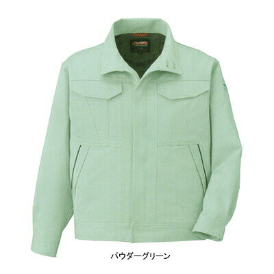 作業服 A-1742S〜LL4L〜5L他のサイズを選ぶ●●商品説明●秋冬用●素材：綿100％●抗菌・防臭、ネイビー系●サイズ：S(胸廻/112、肩巾/46、袖丈/53、着丈/62)、M(胸廻/116、肩巾/48、袖丈/55、着丈/64)、L(胸廻/120、肩巾/50、袖丈/57、着丈/66)、LL(胸廻/124、肩巾/52、袖丈/59、着丈/68)、XL(胸廻/128、肩巾/54、袖丈/60、着丈/70)、4L(胸廻/134、肩巾/56、袖丈/60、着丈/70)、5L(胸廻/142、肩巾/60、袖丈/61、着丈/72)●カラー：シールズネイビー、キャメルベージュ、プラチナシルバー、ダークアズーリ、パウダーグリーン●機能：背当て付（メッシュ）、携帯電話収納ポケット、左胸ポケット（ペン差し付）、内側ペン差し、左袖ペン差し、肘タック、V字ヨーク、アクションプリーツ、腰帯アジャスター、逆玉縁ポケット、スタンドカラー着用可能、前立て比翼仕様、袖カフス商品仕様●ナノサイズの銀粒子を浸透させ、高い抗菌・防臭性を実現！しかも液体アンモニア加工によって防縮・防シワ性もプラス。10021742コーディネイト商品ブルゾン(前ファスナー仕様)A-1740長袖シャツA-1748ワンタックスラックスA-1743ワンタックフィッシングA-1745抗菌防臭・防縮 長袖シャツA-748