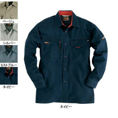 Rakuten - バートル BURTLE 作業服 作業着 1315 長袖シャツ 5L かっこいい おしゃれ 秋冬用 メンズ レディース ユニセックス ストレッチ