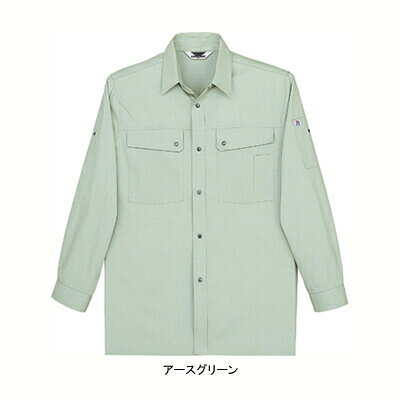 Work Clothes - 自重堂 作業服 107 抗菌・防臭長袖シャツ XL(＝3L＝EL)サイズ メンズ ワークウェア jichodo かっこいい