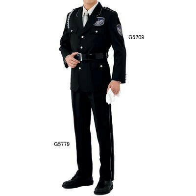 警備服・防犯商品 G-best G5709 ジャケット(黒) S-4L ワッペンや吊紐は付属なし セキュリティ