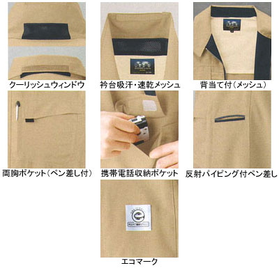 作業着 作業服 コーコス A-3367 エコ・製品制電 半袖シャツ SS-LL[作業服から事務...
