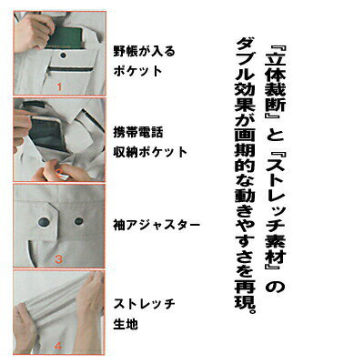 コーコス 作業服 AS-1930 立体カットブルゾン 4L-5L 作業着 CO-COS ワークウェア ...