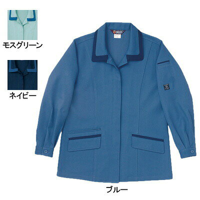桑和 SOWA 作業服 作業着 オールシーズン 9222 エコ女子長袖スモック 3L ストレッチ メンズ ソーワ ワークウェア