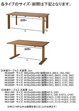 キツツキのマークの飛騨産業 ALMO（アルモ） 2本脚ダイニングテーブル カンブリア宮殿