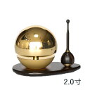 2.0寸 たまゆらりん3点セット たまゆらりん/りん棒/りん台 おりん 仏具 コンパクト