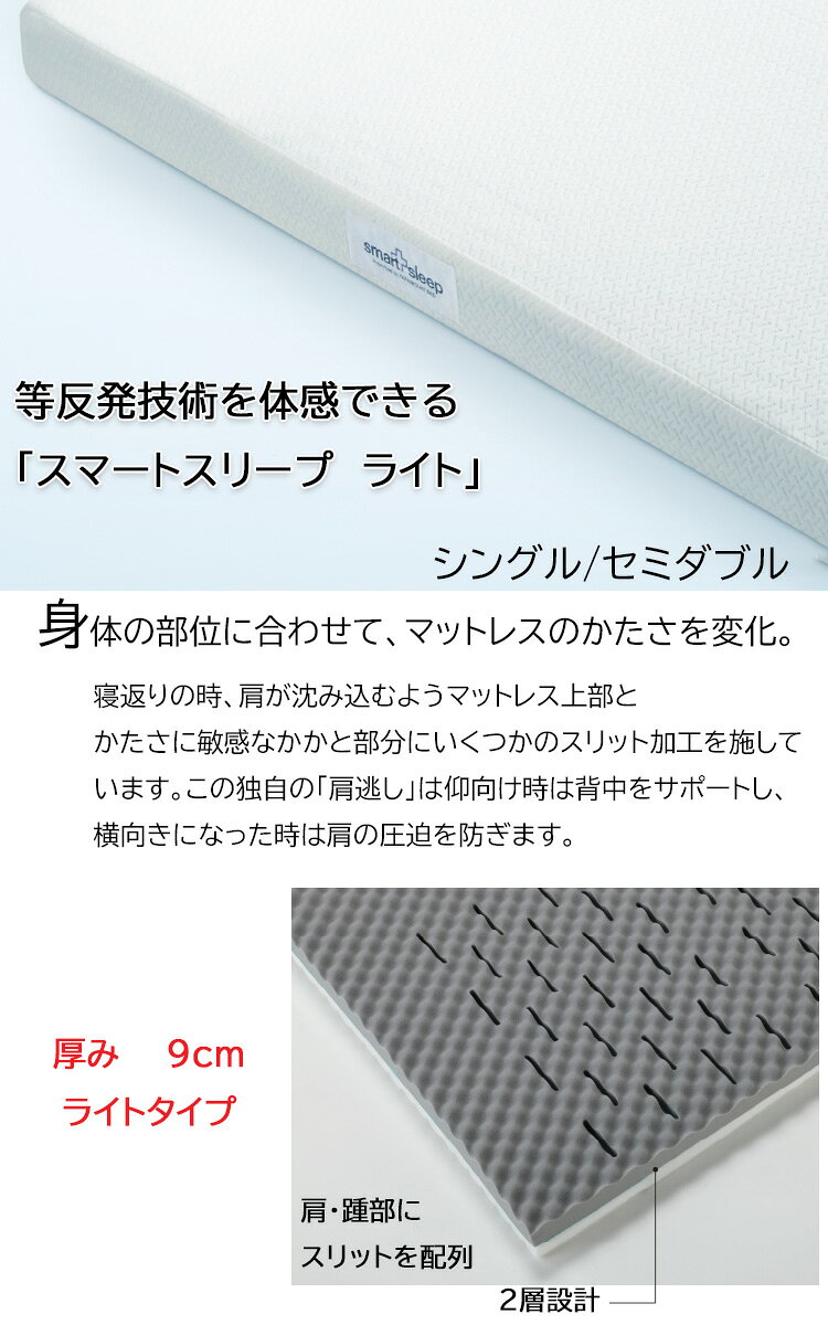 セミダブル MW-C310N パラマウント スマートスリープライト マットレス