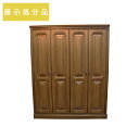 洋服タンス単品 マローネ 高級婚礼家具 展示現品処分 高級婚礼家具 4枚戸 洋服タンス アッシュ材 無垢 婚礼家具 内部桐製 国産 収納 鏡 木製 訳あり アウ...