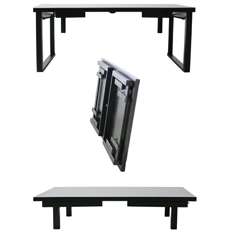 幅180cm 和洋兼用折れ足テーブル 食卓と座卓1台2役 6人掛け 日本製 軽量 完成品