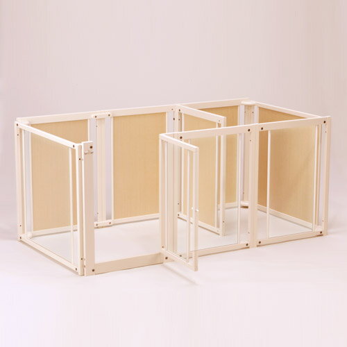 80 ケージ プラス 木製 サークル アクリル 木製 ペットサークル F 省スペース Lp 多頭飼い 中型犬 日本製 Kiinus サークル 大型犬 室内用 ペット家具専門店キーヌス透明のアクリルタイプ ベッドスペースやトイレスペースをきちんと分けて使える仕切り付きサークル