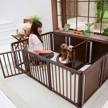 ペットサークル 犬用 [ サークル プラス F60 XLp ] サークル 多頭飼い 小型犬 室内用 木製 仕切り 日本製 ペット家具