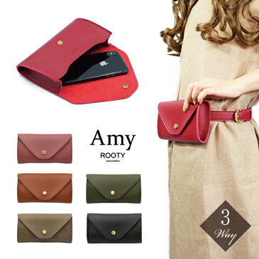 3WAYバッグ スマホポーチ Amy スマホバッグ スマホ入れ ショルダーバッグ ポシェット ウエストポーチ ウエストバッグ メッセンジャーバッグ クラッチバッグ ボディバッグ ポーチ サブバッグ 鞄 レディース 韓国ブランド