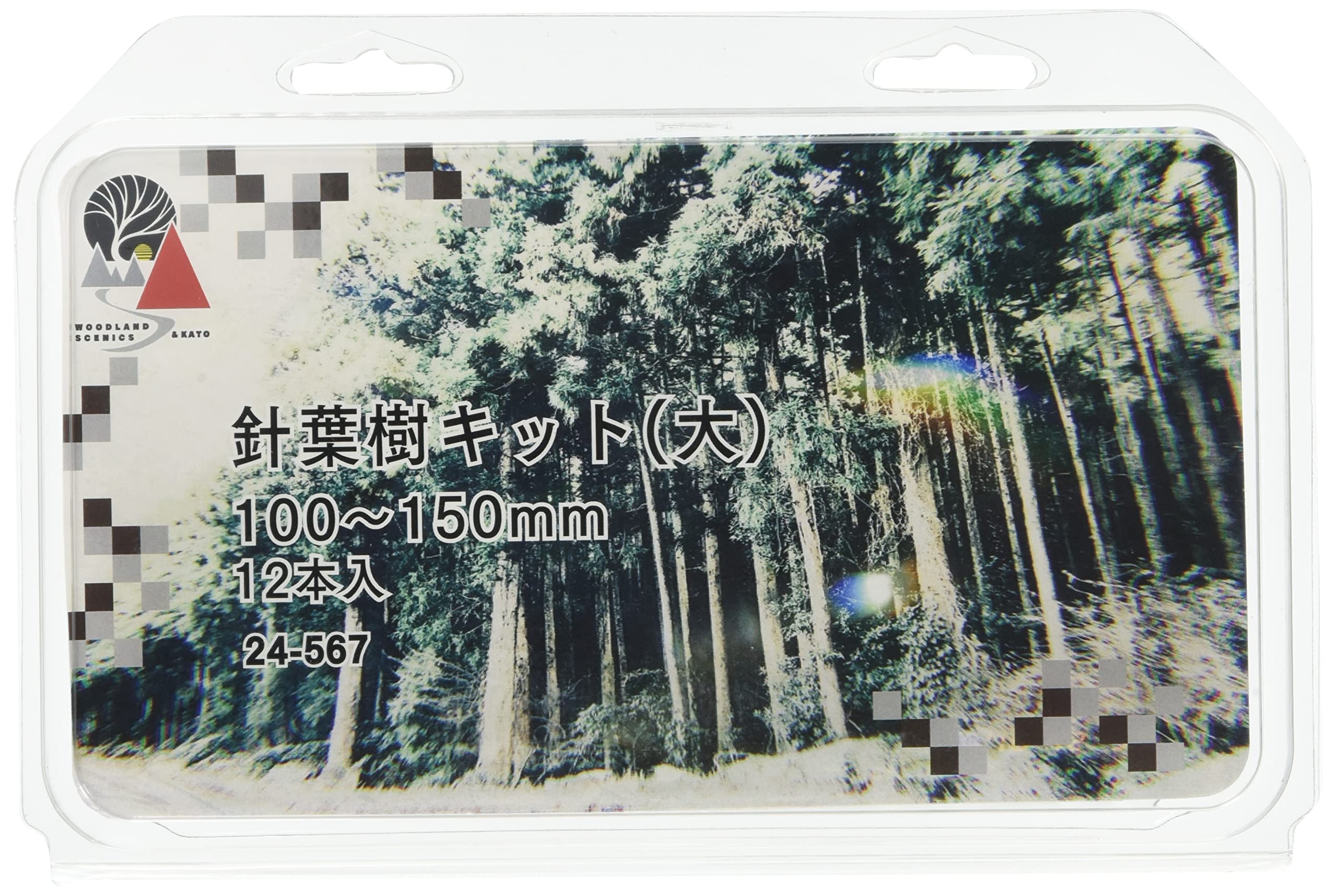 <お届けについて>・商品ページの「最短お届け日」はシステム上の目安です。実際のお届け日を保証するものではなく、 発送や配送の状況により前後する場合があります。・発送業務は当店の出荷体制により順次手配しております。外部の物流センターの配送サービスを 利用して出荷する場合があるため、梱包資材や外箱に当店名以外の表記があることがあります。 商品自体に問題はありません。・配送方法(ポスト投函/置き配/不在票の投函と再配達)は、商品のサイズや地域により 自動的に選ばれます。配送業者のご指定は承っておりません。・複数の販売チャネルで在庫を共有しているため、更新のタイミングにより実際の在庫・出荷状況と 異なる場合があります。行き違いによる欠品や販売終了の際は、ご注文をキャンセルと させていただくことがあります。ジオラマや情景模型の製作において、樹木や森をリアルに表現するための材料です。大小さまざまな樹木を用いた豊かな植物の場面表現に活用いただけます。鉄道模型や各種ジオラマの製作を楽しまれる方におすすめのパーツセットです。商品仕様サイズ:100~150mm入り数:12本入用途:ジオラマ用品・鉄道模型用品