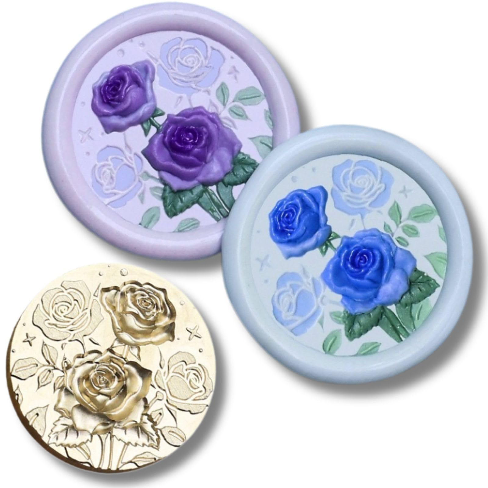 シーリングスタンプ ばら 薔薇 花 フラワー 花束 ブーケ シーリングワックス 封蝋 ...
