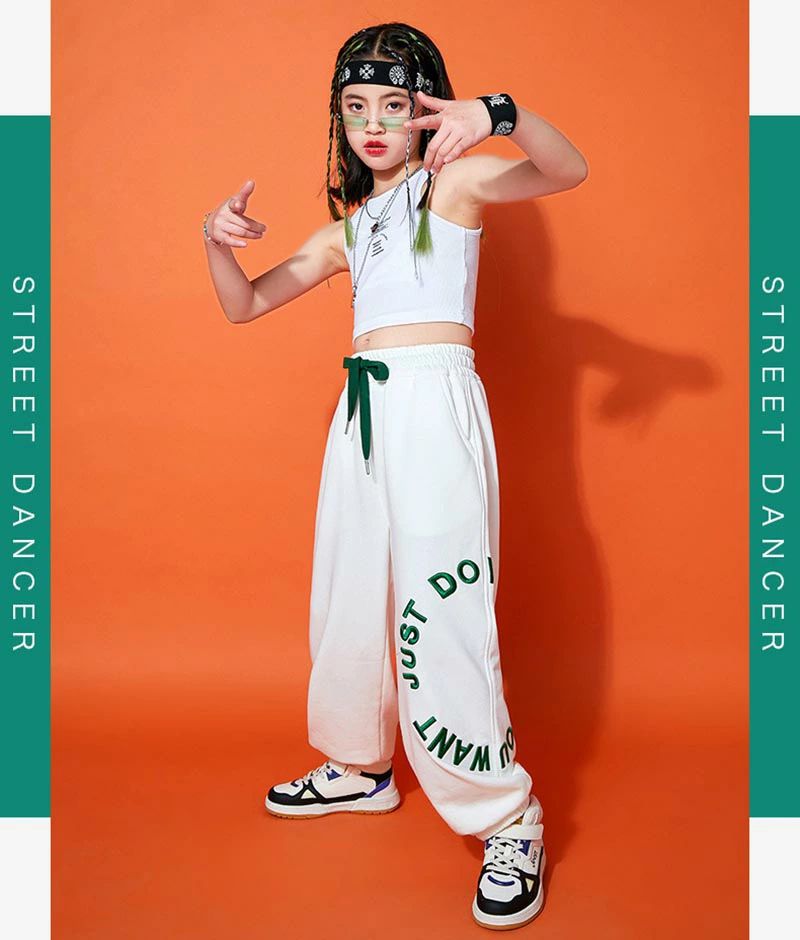 送料無料 へそ出す キッズ ダンス 衣装 キッズダンス衣装 スウェットパンツ セットアップ HIPHOP ヒッ..