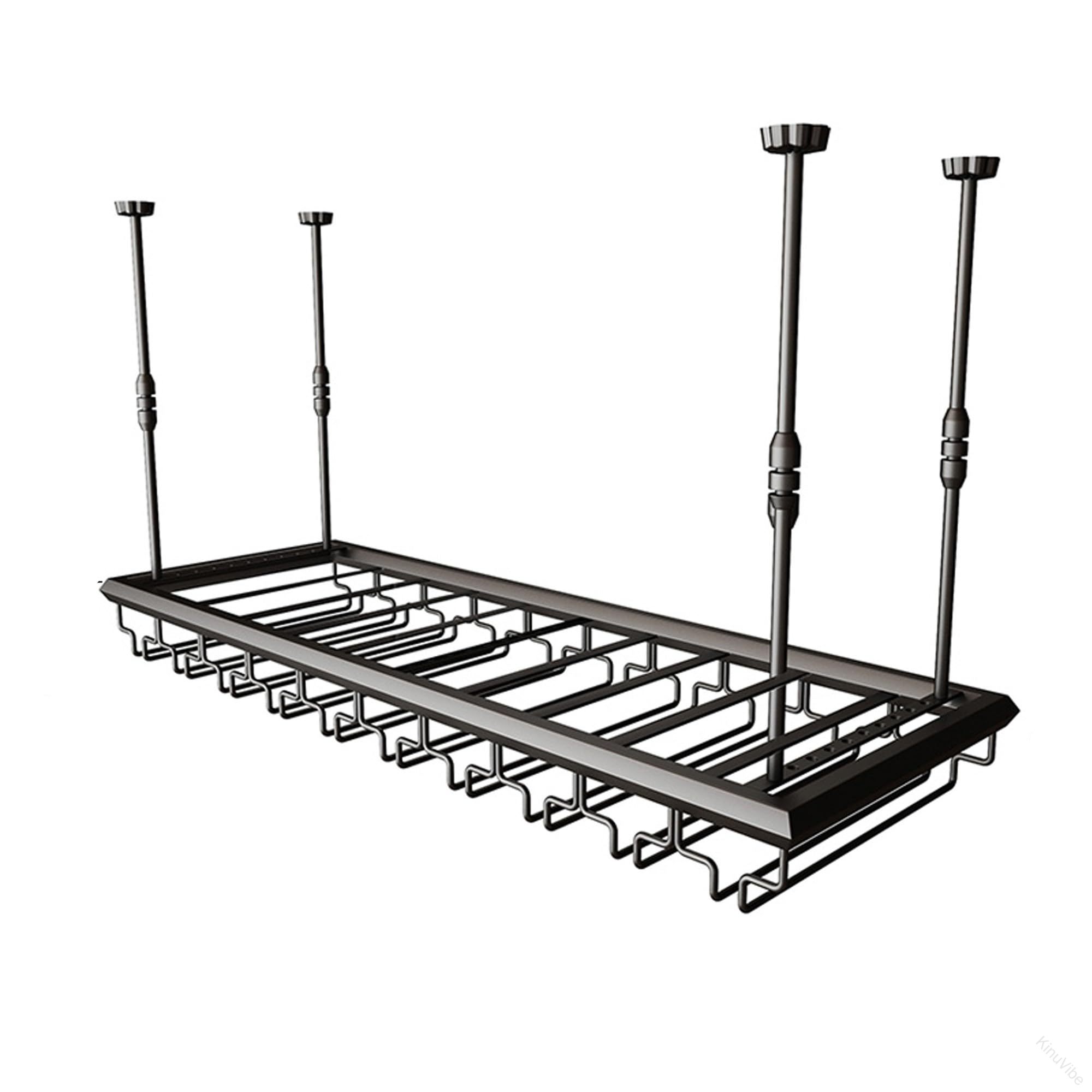 酒棚 ディスプレイ ワイングラスホルダー 付き ワインラック ワイングラス 収納 吊り下げラック 酒収納..
