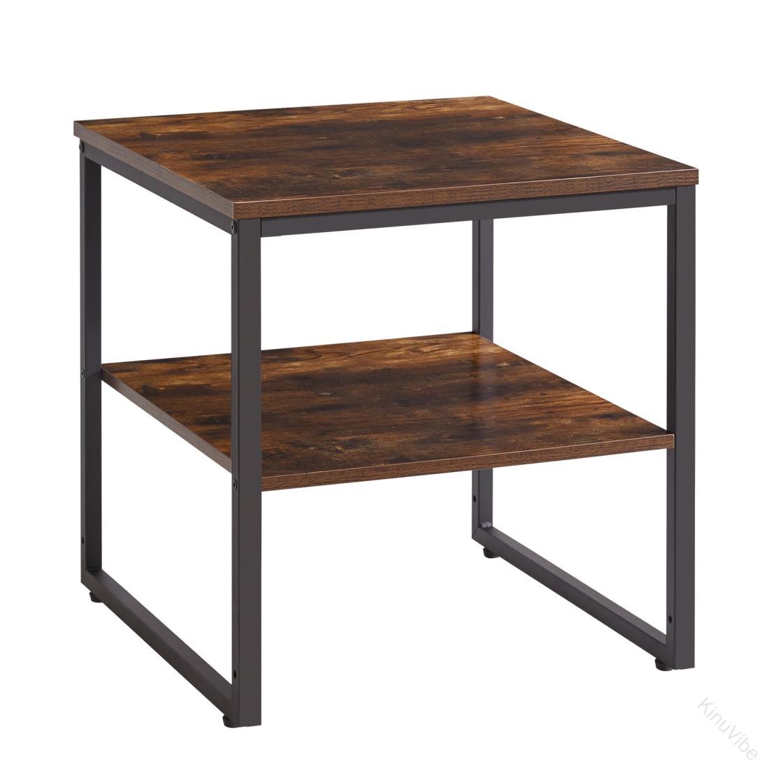 テーブル サイドテーブル 幅50奥行50高さ50cm ベッドサイドテーブル ローテーブル 正方形 小型冷蔵庫ラ..