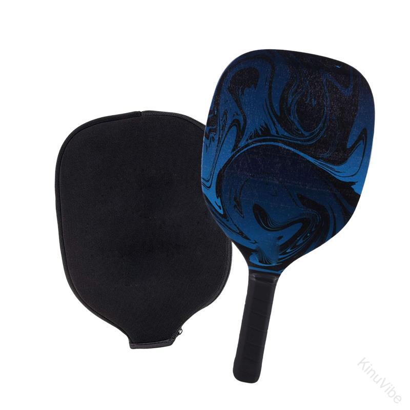 カバー付きピックルボールパドル アウトドア インドア用 プレミアムロングハンドル 耐久性高いピックル..