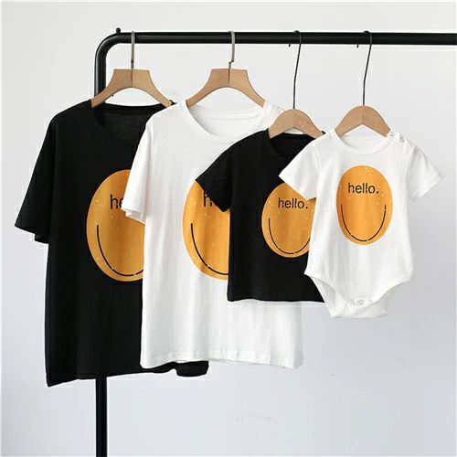 親子 ペアルック tシャツ 夏服 親子コーデ 親子ペアtシャツ 半袖 コーデ 夏 Tシャツ 家族 お揃い tシャツ ブランド 大人 子供 お揃い