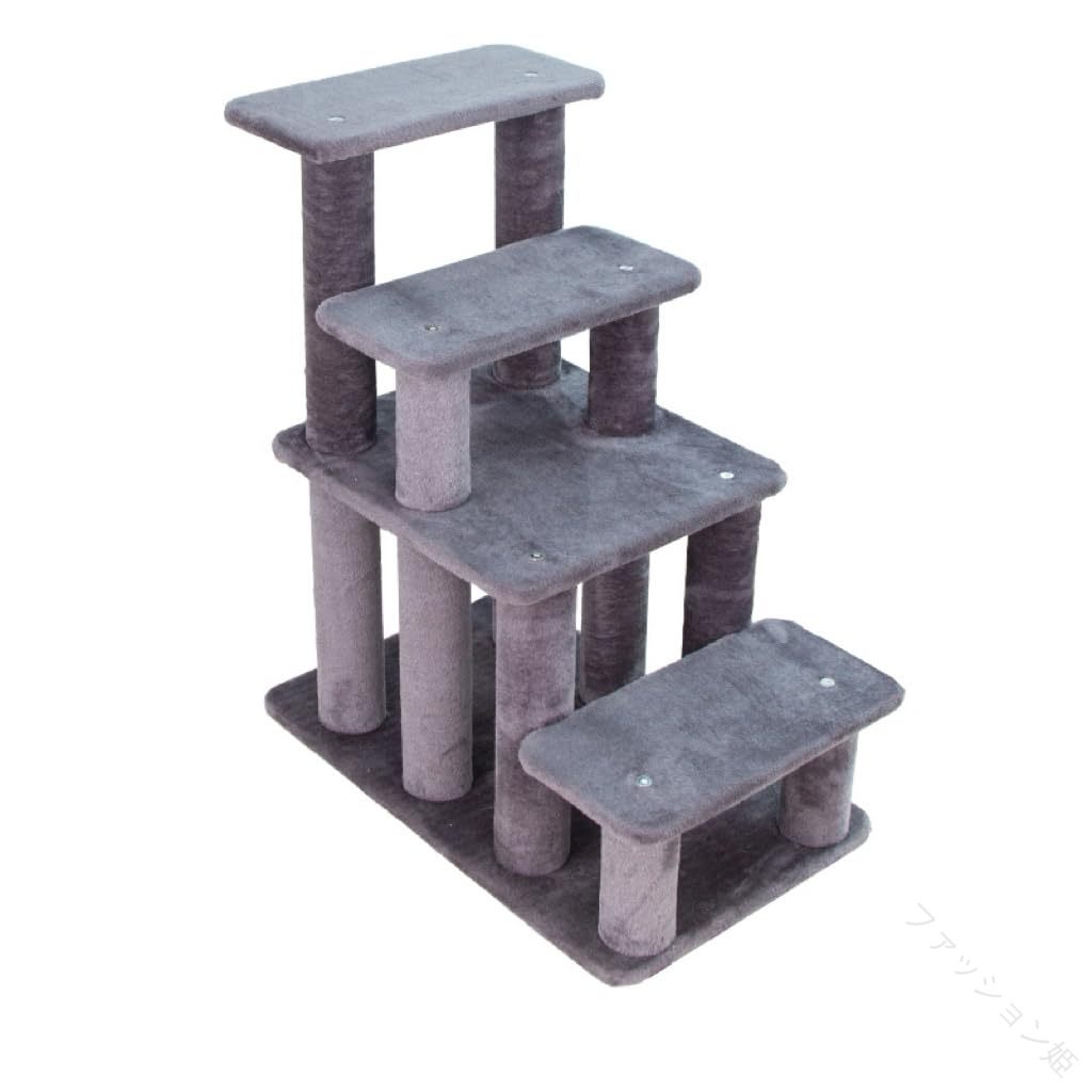 Cage - 猫 猫階段 猫ステップ シニア 犬 犬階段 犬ステップ ペット ペット階段 登りやすい 清掃しやすい ジャンプ練習 ケガ 看護 高齢 子猫 用