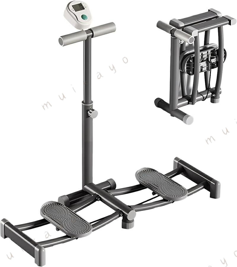 レッグ トレーニング ダイエット器具 折りたたみ スキー シミュレーション トレーナー 運動器具 室内 細脚 産後の運動 骨盤底筋トレ 太ももトレーナー バランストレーニング 開脚運動 有酸素運動 肘掛け+計数機