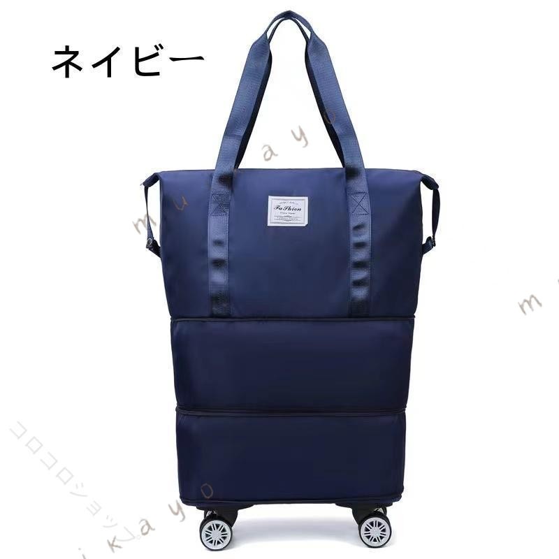 キャスター付き バッグ 軽量 拡張可 3way 旅行バッグ レディース メンズ 機内持ち込み 大容量 入学準備 出張 便利 収納 快適 おしゃれ 多機能 キャリーバッグ 旅行用 週末旅 2泊3泊 省スペース 人気 便利グッズ kinuvibe-10075498 KinuVibe サンプル画像3