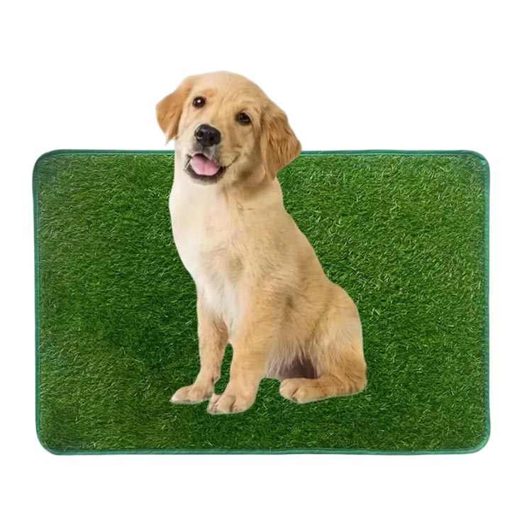 KinuVibeの犬用 ペットトイレ 品 おしっこマット 人工芝 トイレシート 人工芝マット トイレマット 室内用 洗える ペットシート 滑り止め 屋内・屋外用 再利用可能 トイレ訓練｜アングル3