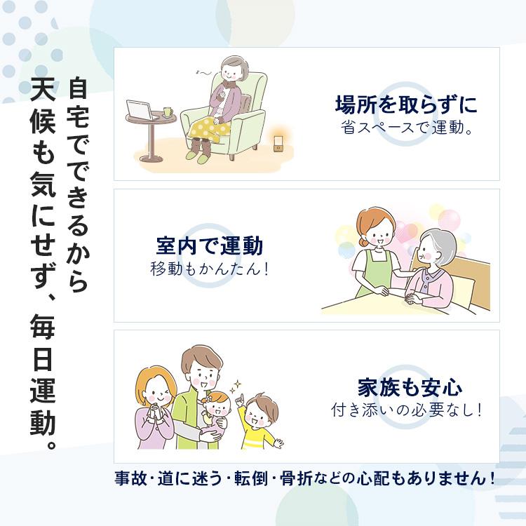 KinuVibeの高齢者向け 健康器具 ツイスト リハビリ トレーニング 足踏み マシン 運動 室内 ステップ台 脚痩せ むくみ 持ち運び｜アングル2