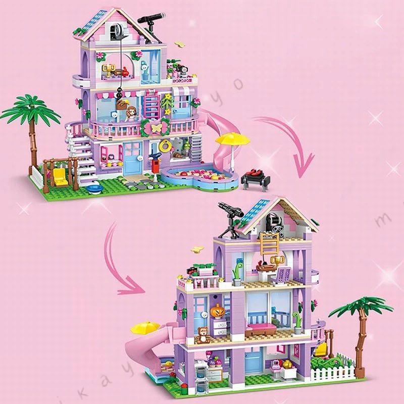 互換 ブロック互換 女の子 互換品 ブロック 家 775+pcs ブロック互換 フレンズ 子...