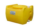 【貯水タンク-ローリータンク】モリマーサム樹脂 業務用ローリータンク SL-100 容量100L 黄 (25Aのバルブキャップ付)　＜大型・重量商品＞ その1
