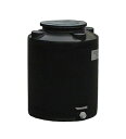 【貯水タンク-大型容器】モリマーサム樹脂 円筒型タンク 200L ブラック TF-200 ＜大型・重量商品＞