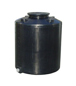 【貯水タンク-大型容器】モリマーサム樹脂 円筒型大型タンク・密閉型 ブラック TM-3000 ＜大型・重量商品＞