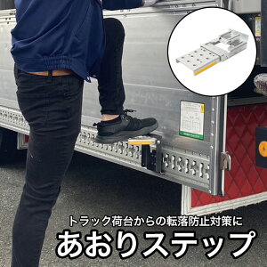 オールセーフ あおりステップ AS-TR allsafe 荷役作業用昇降設備 トラック昇降設備 2t以上貨物自動車 トラックレール ワンタッチ装着 転落防止対策