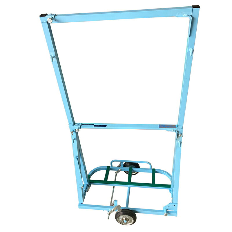 日本ベンリー ポニーライト 100kg積み ガラス・サッシ機材 折りたたみ式 日本VENRY 板状物搬送車 パネル・板・ドア搬送 てんびん式 狭い通路でも運搬