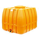 スイコー スーパーローリータンク 3000L SLT-3000 液体運搬用 SLTタンク 業務用 貯水タンク 貯水槽 雨水 農業 防災 オレンジ (40Aボール...