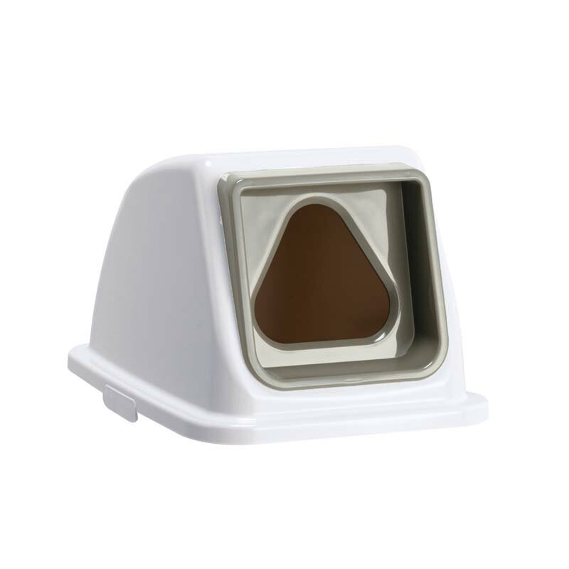 テラモト エコ分別カラーペールW65 蓋 灰 三角穴 ペットボトル