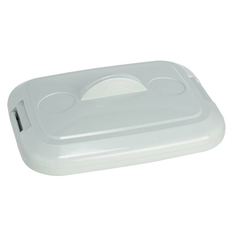 テラモト エコポリペール 角型 フタ ＃70 グレー