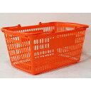 大和産業 ショッピングバスケット SL-20 特大 10個 買い物カゴ 容量33L オレンジ