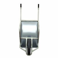 【運搬作業用品-一輪車】日本製一輪車 3才 深型 パンクレス車輪付(猫ネコねこ車) <大型・重量商品>