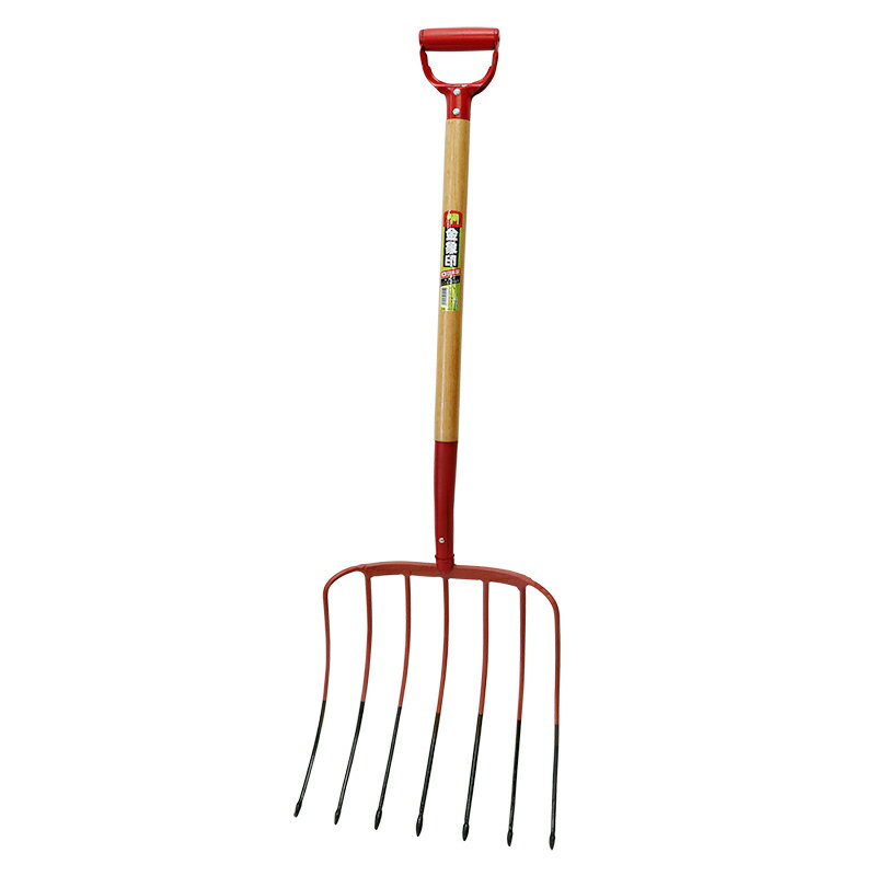 金象 ビートホーク 7本爪 木柄 甜菜 てん菜 収穫 農具 園芸用品 農業 農作業 畑 家庭菜園 道具 フォー..