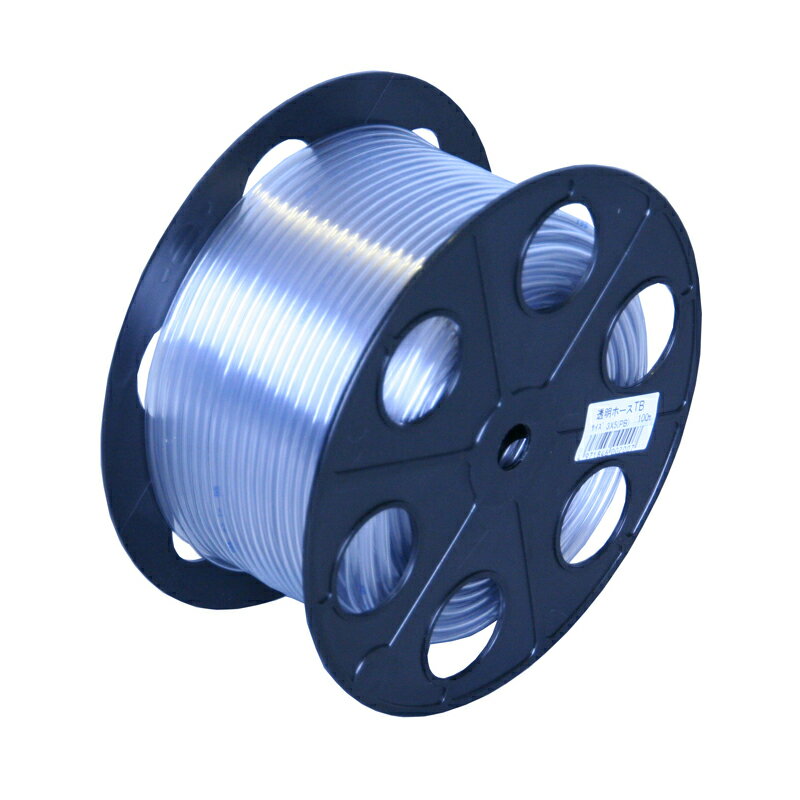 カクイチ 透明ホース 6×8×50m ホース 散水 排水 農業 土木 ガーデニング