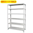 【楽天スーパーSALE】スチールラック 業務用 高さ120 幅90 奥行30cm 天地 6段 軽量 ABL型 耐荷重 150kg/段 収納棚 棚 スチール棚 ラ...