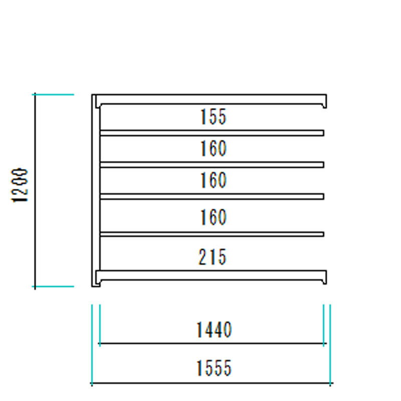 中量スチールラックAMBH型500Kgボルトレスタイプ1200Htimes;1500Wtimes;910D6段増連オフィス倉庫店舗整理棚業務用