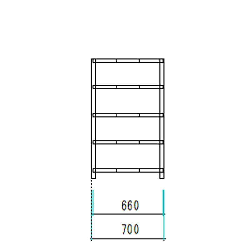 中量スチールラックAMBH型500Kgボルトレスタイプ1200Htimes;1800Wtimes;700D5段単体オフィス倉庫店舗整理棚業務用