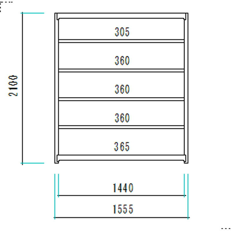 中量スチールラックAMBH型500Kgボルトレスタイプ2100Htimes;1500Wtimes;700D6段単体オフィス倉庫店舗整理棚業務用