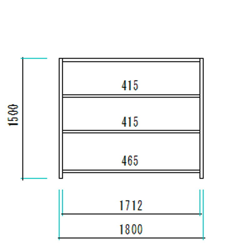 軽量スチールラックATK型120Kgタイプ1500Htimes;1800Wtimes;600D4段オフィス倉庫店舗整理棚業務用