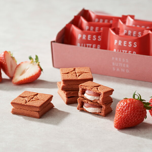 東京駅倉庫出荷 常温・冷蔵商品 PRESSBUTTERSANDプレスバターサンドバターサンド〈あまおう苺〉5個入 東京みやげ