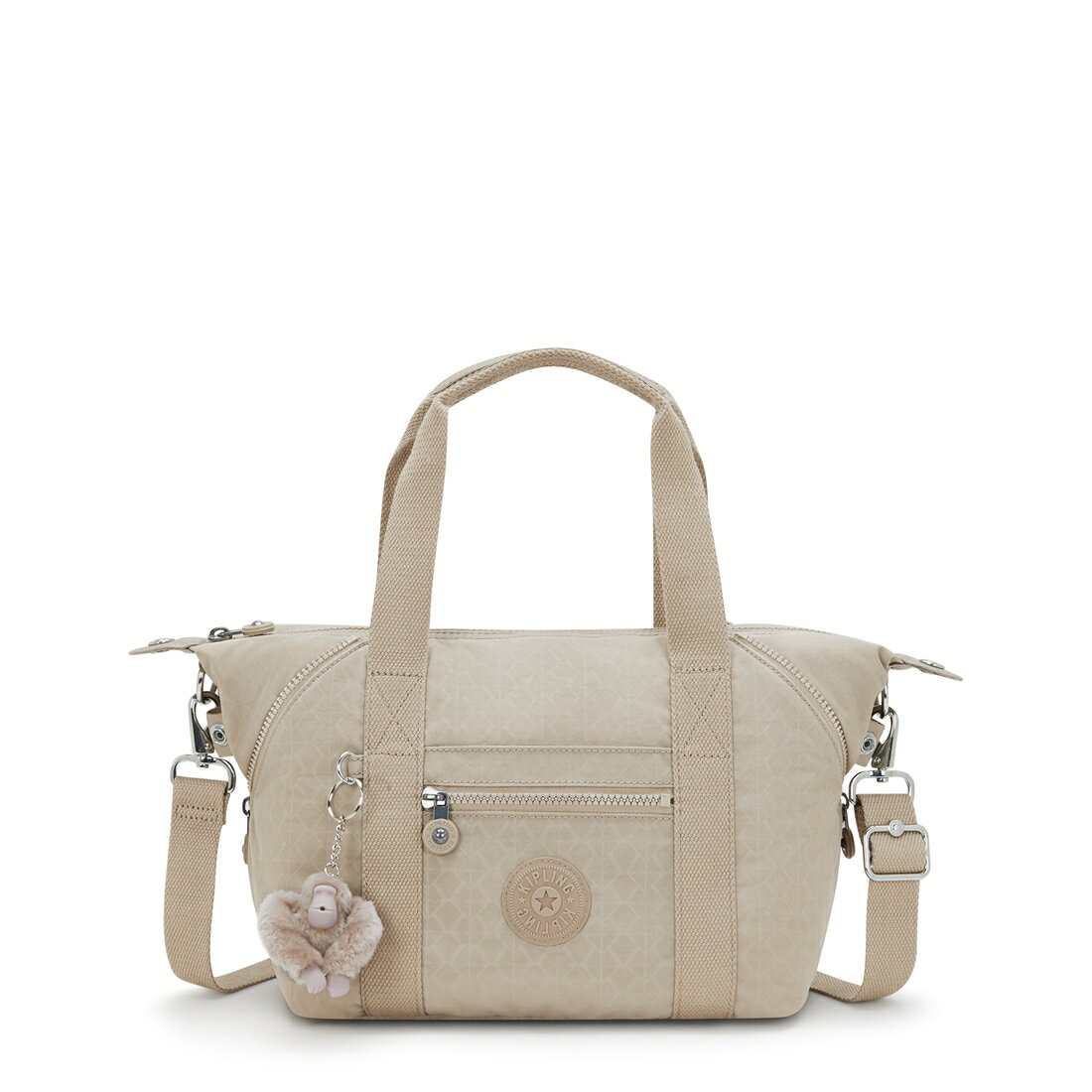 キプリング 公式 ボストンバッグ ART MINI(Sign Beige Emb) アートミニ(サインベージュエンボス) K1541096A ベーシックプラス コレクション